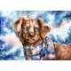 Print - Dog with a Scarf